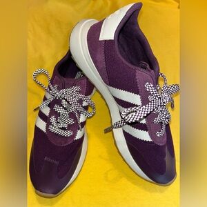 ADIDAS women’s FLashBAcK shoes purple dragon gum sneakers sz 7 EUC